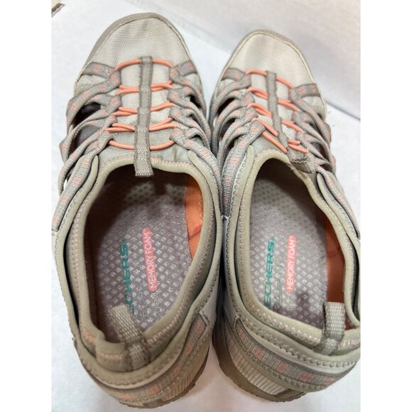 Skechers Womens Memory Foam Reggae fest Dory Athletic Sandals Size 9 Tan & Pink - Picture 6 of 7